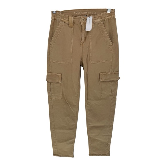 American Eagle Outfitters Pants - New! American Eagle Outfitters Women's Teens Khaki Cargo Pants Sz  0 Stretch